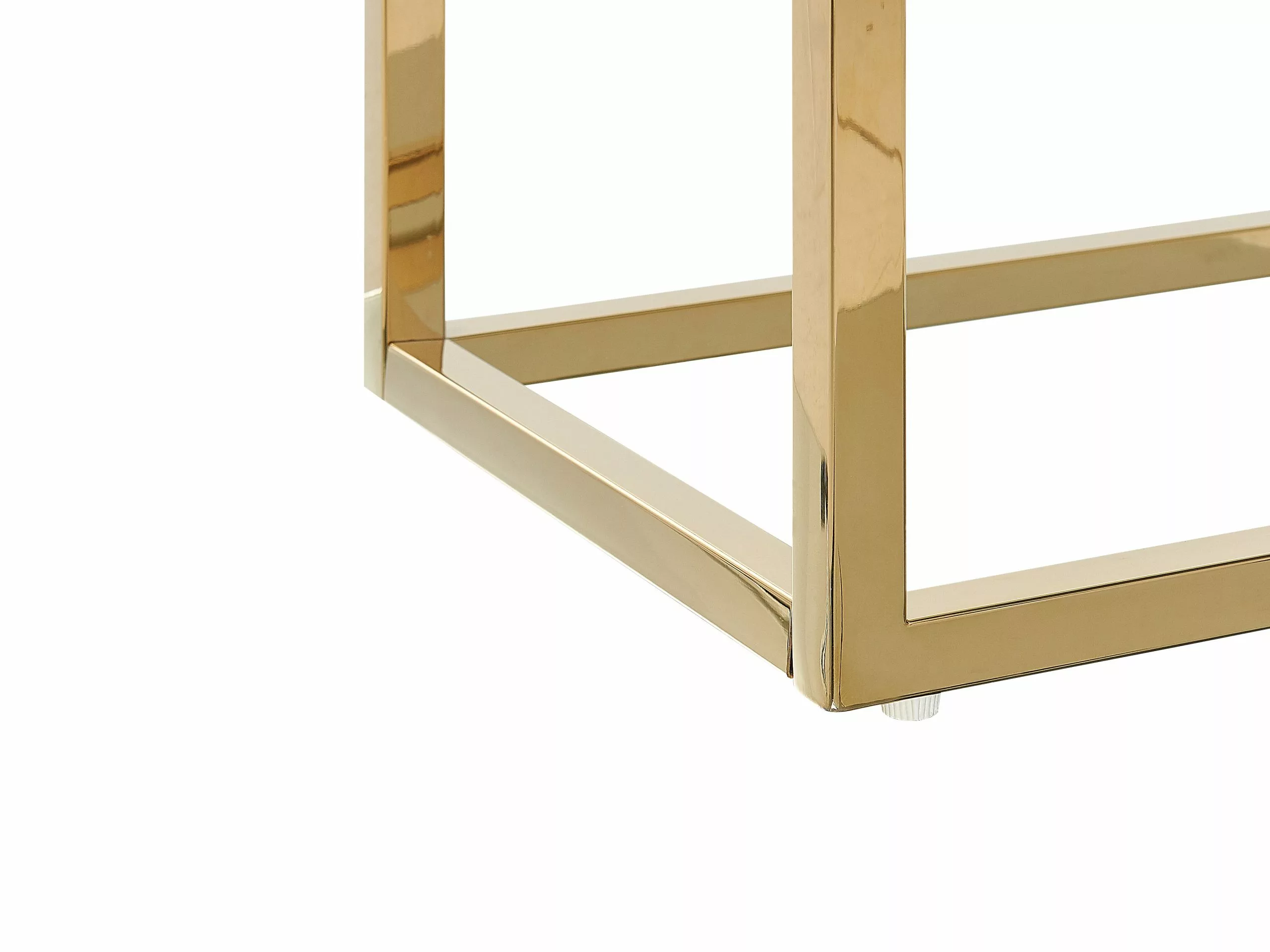 Beliani Konsolipöytä Marmorikuvio Valkoinen/kulta AZUSA 7 Beliani Konsolipöytä Marmorikuvio Valkoinen/kulta AZUSA - Image 5