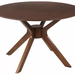 Beliani Ruokapöytä Tumma Puu ⌀ 120 Cm TYMIS 17 Beliani Ruokapöytä Tumma Puu ⌀ 120 Cm TYMIS -Ruokapöydät Myyntikauppa undef src sa picid 826930 type whitesh image scaled