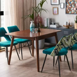 Beliani Ruokapöytä Jatkettava Tumma Puu 100/130 X 80 Cm TOMS -Ruokapöydät Myyntikauppa undef src sa picid 826935 type color image scaled