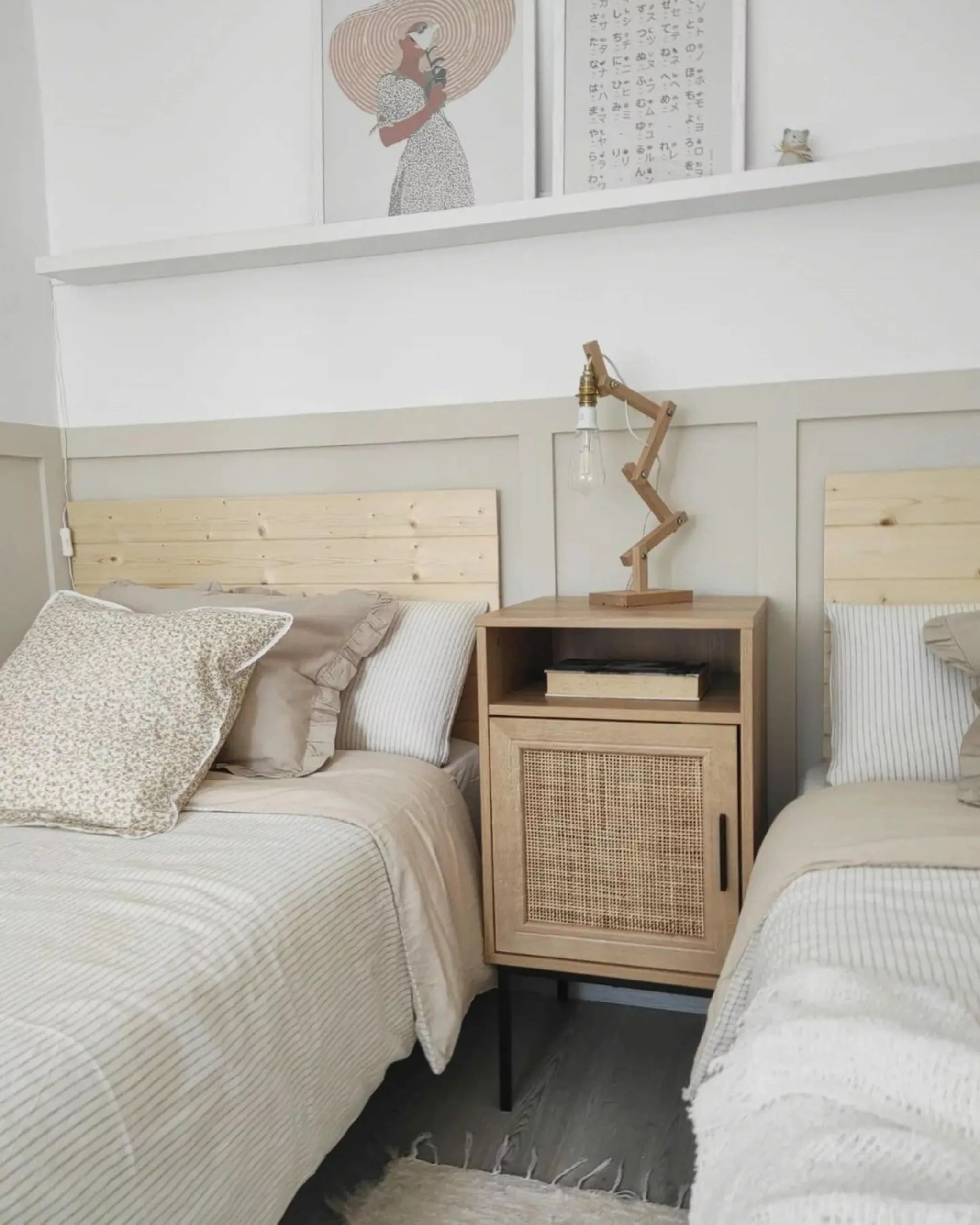 Beliani Yöpöytä Rottinki Kaappi Vaalea Puu PASCO 10 Beliani Yöpöytä Rottinki Kaappi Vaalea Puu PASCO - Image 8