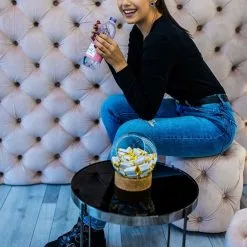 Beliani Sivupöytä Peililasitasolla Rauta Hopea LUCEA -Ruokapöydät Myyntikauppa undef src sa picid 828356 type whitesh image scaled