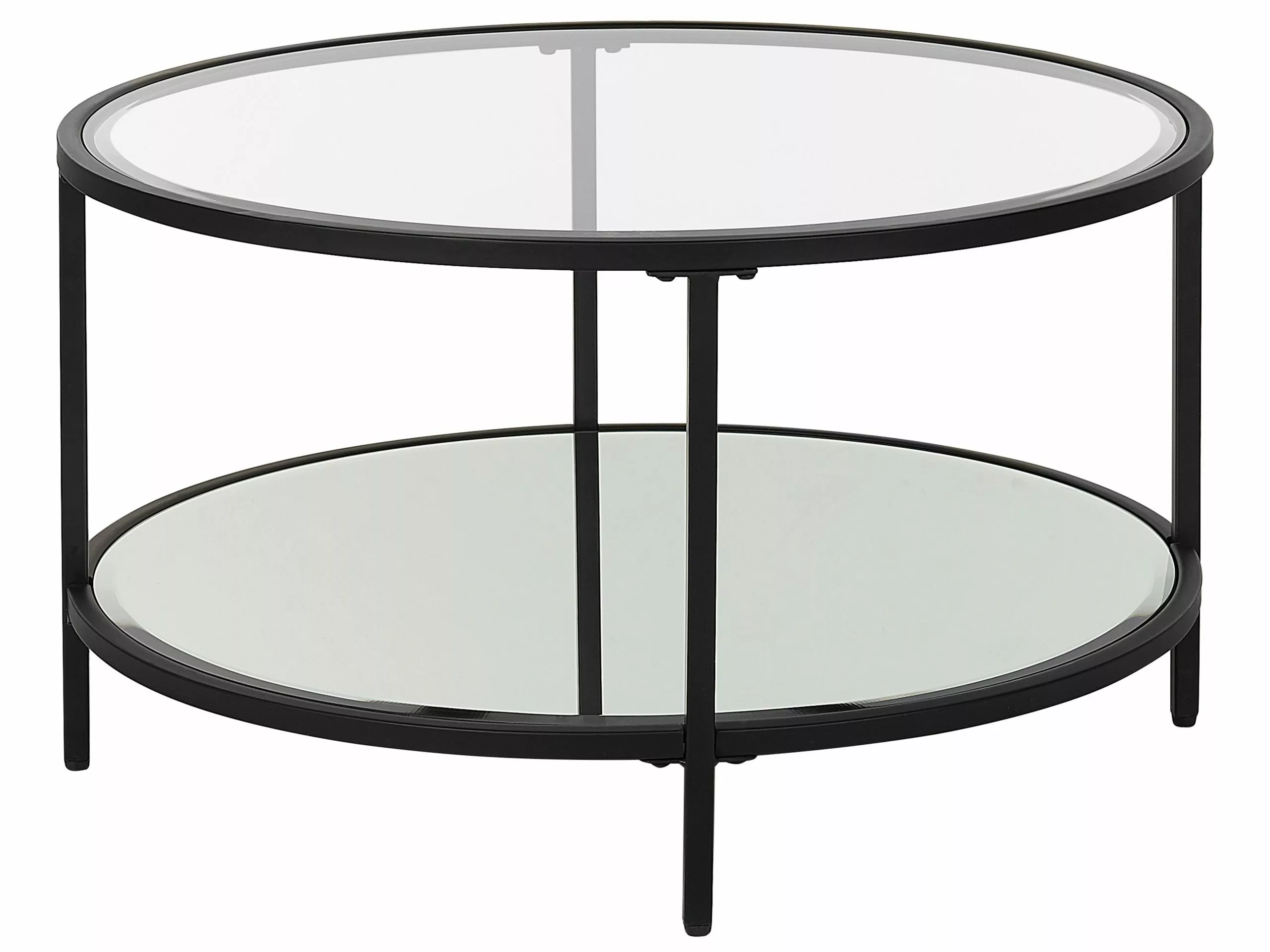 Beliani Sohvapöytä Lasitasolla Rauta Musta BIRNEY 6 Beliani Sohvapöytä Lasitasolla Rauta Musta BIRNEY - Image 4