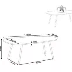 Beliani Sohvapöytä Marmorikuvio Valkoinen/musta BIDDLE -Ruokapöydät Myyntikauppa undef src sa picid 832839 type whitesh image scaled