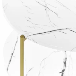 Beliani Sohvapöytä Marmorikuvio Valkoinen/kulta REVA 10 Beliani Sohvapöytä Marmorikuvio Valkoinen/kulta REVA -Ruokapöydät Myyntikauppa undef src sa picid 832842 type whitesh image scaled