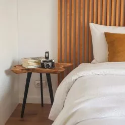 Beliani Sivupöytä Tiikki Vaalea Puu/musta ELSA 15 Beliani Sivupöytä Tiikki Vaalea Puu/musta ELSA -Ruokapöydät Myyntikauppa undef src sa picid 834371 type whitesh image scaled