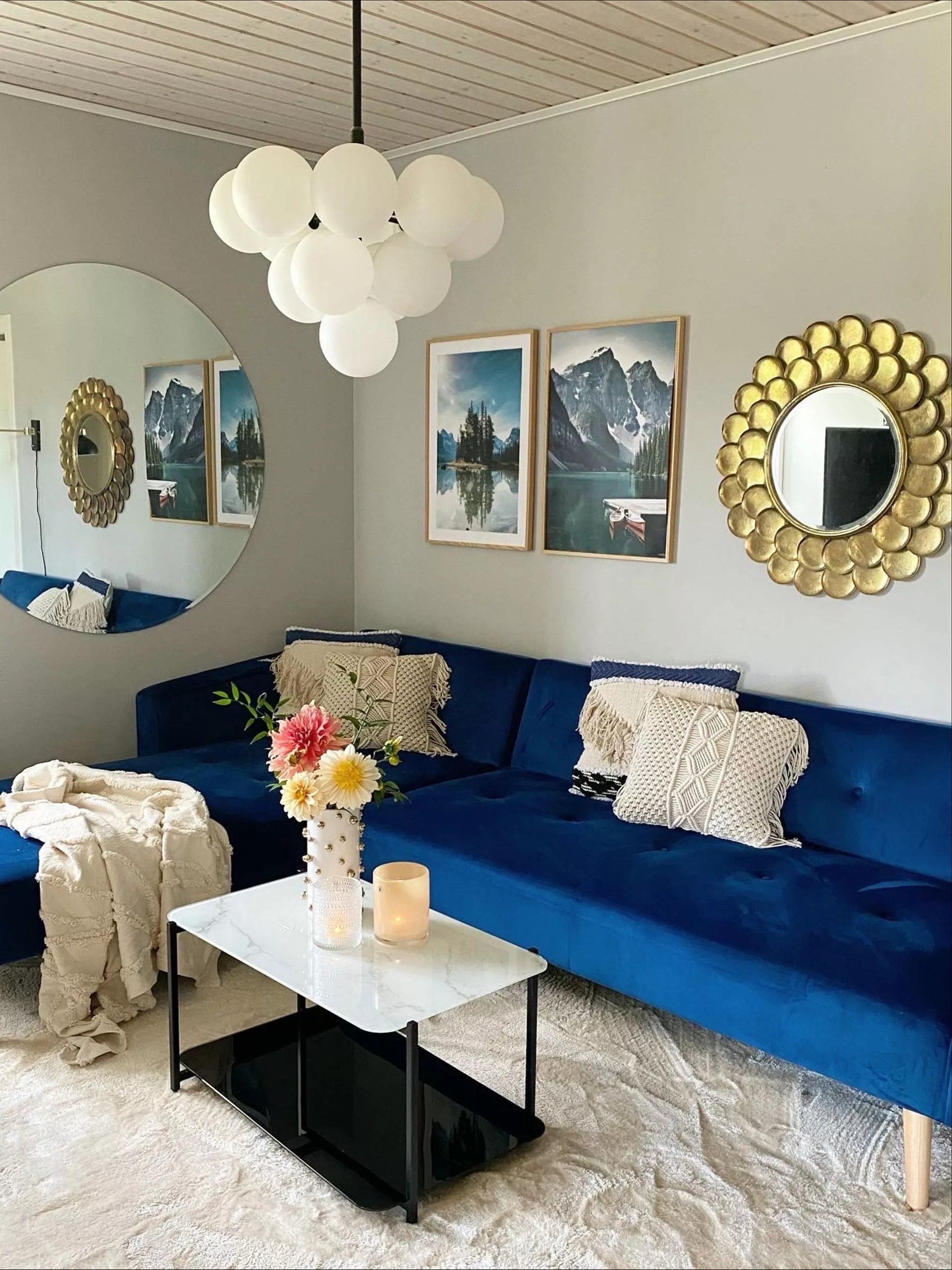 Beliani Sohvapöytä Teräs Marmorikuvio Valkoinen/musta GLOSTER - Image 3