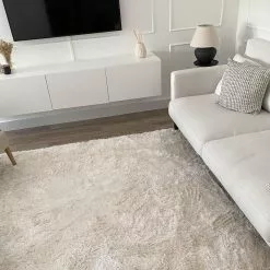 Beliani Matto Kangas Valkoinen EVREN Useita Kokoja -Ruokapöydät Myyntikauppa undef src sa picid 836700 type whitesh image scaled