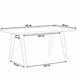 Beliani Ruokapöytä Vaalea Puu/valkoinen 150 X 90 Cm LENISTER 15 Beliani Ruokapöytä Vaalea Puu/valkoinen 150 X 90 Cm LENISTER -Ruokapöydät Myyntikauppa undef src sa picid 837509 type whitesh image scaled