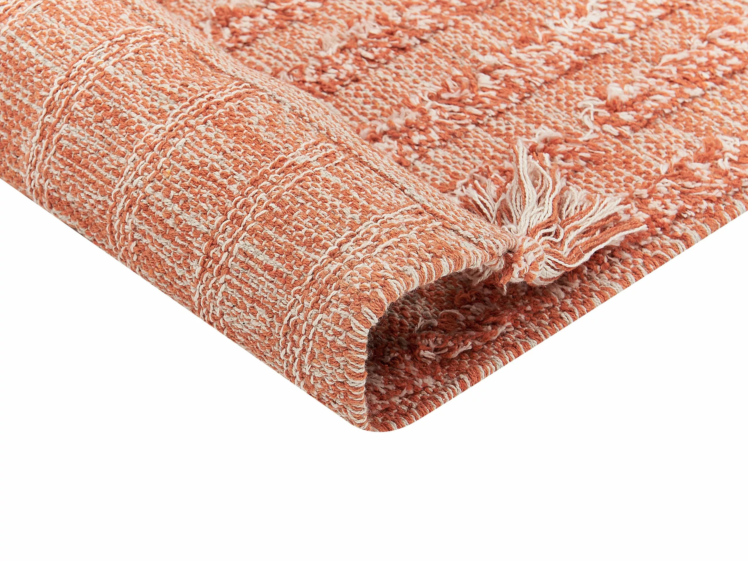 Beliani Matto Puuvilla Oranssi MUGLA Useita Kokoja - Image 5