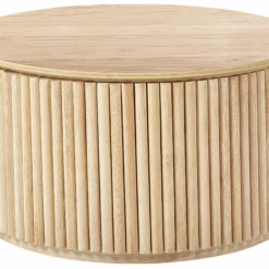 Beliani Sohvapöytä Säilytystila Vaalea Puu KIRKWOOD