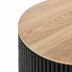 Beliani Sohvapöytä Säilytystila Vaalea Puu/musta KIRKWOOD -Ruokapöydät Myyntikauppa undef src sa picid 840706 type whitesh image