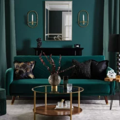 Beliani Sohvapöytä Lasitasolla Kulta/tumma Puu LIBBY -Ruokapöydät Myyntikauppa undef src sa picid 845076 type whitesh image scaled