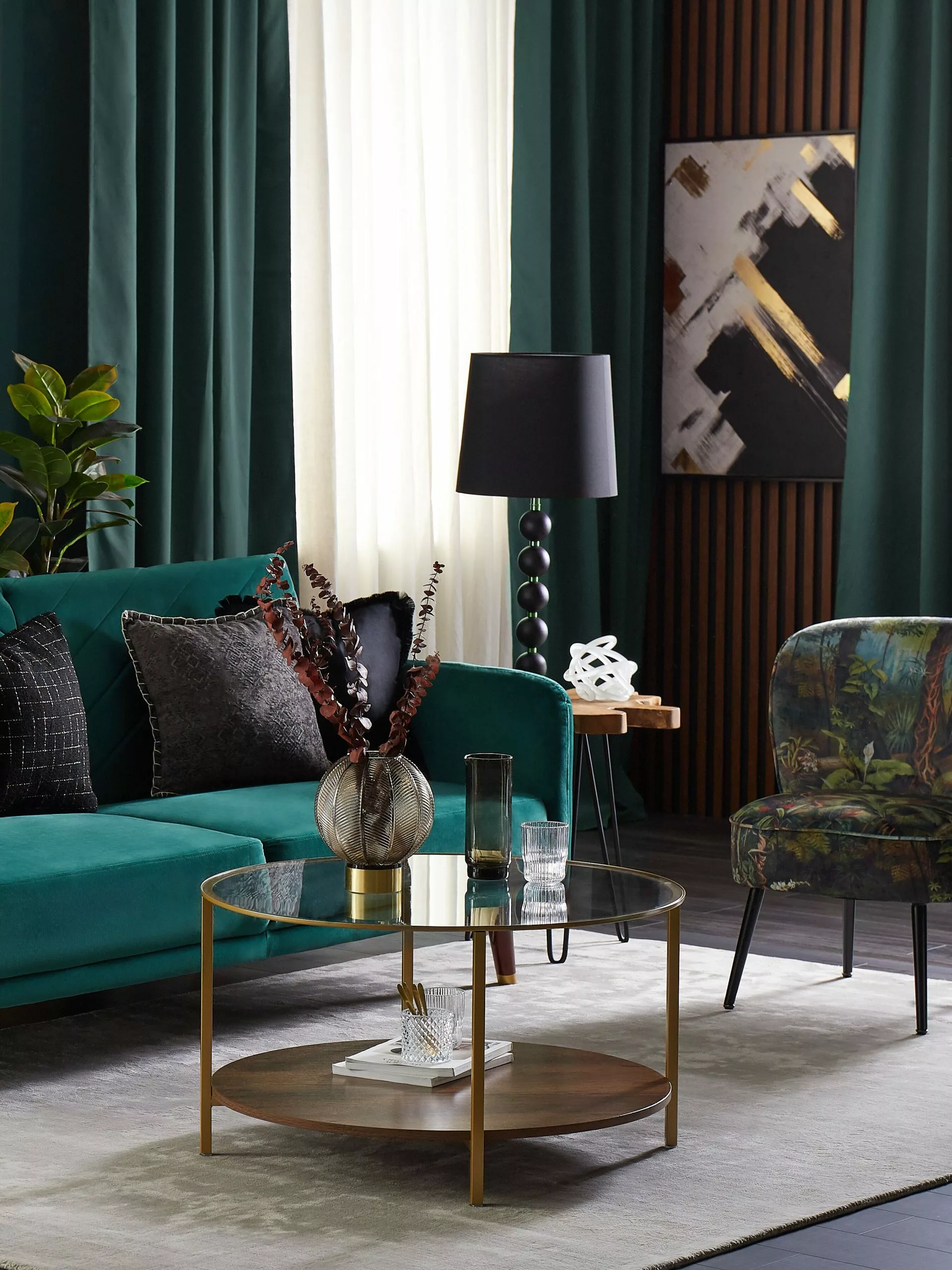 Beliani Sivupöytä Tiikki Vaalea Puu/musta ELSA 12 Beliani Sivupöytä Tiikki Vaalea Puu/musta ELSA - Image 10