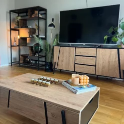 Beliani Sohvapöytä Säilytystila Vaalea Puu/musta BLACKPOOL 17 Beliani Sohvapöytä Säilytystila Vaalea Puu/musta BLACKPOOL -Ruokapöydät Myyntikauppa undef src sa picid 845696 type whitesh image