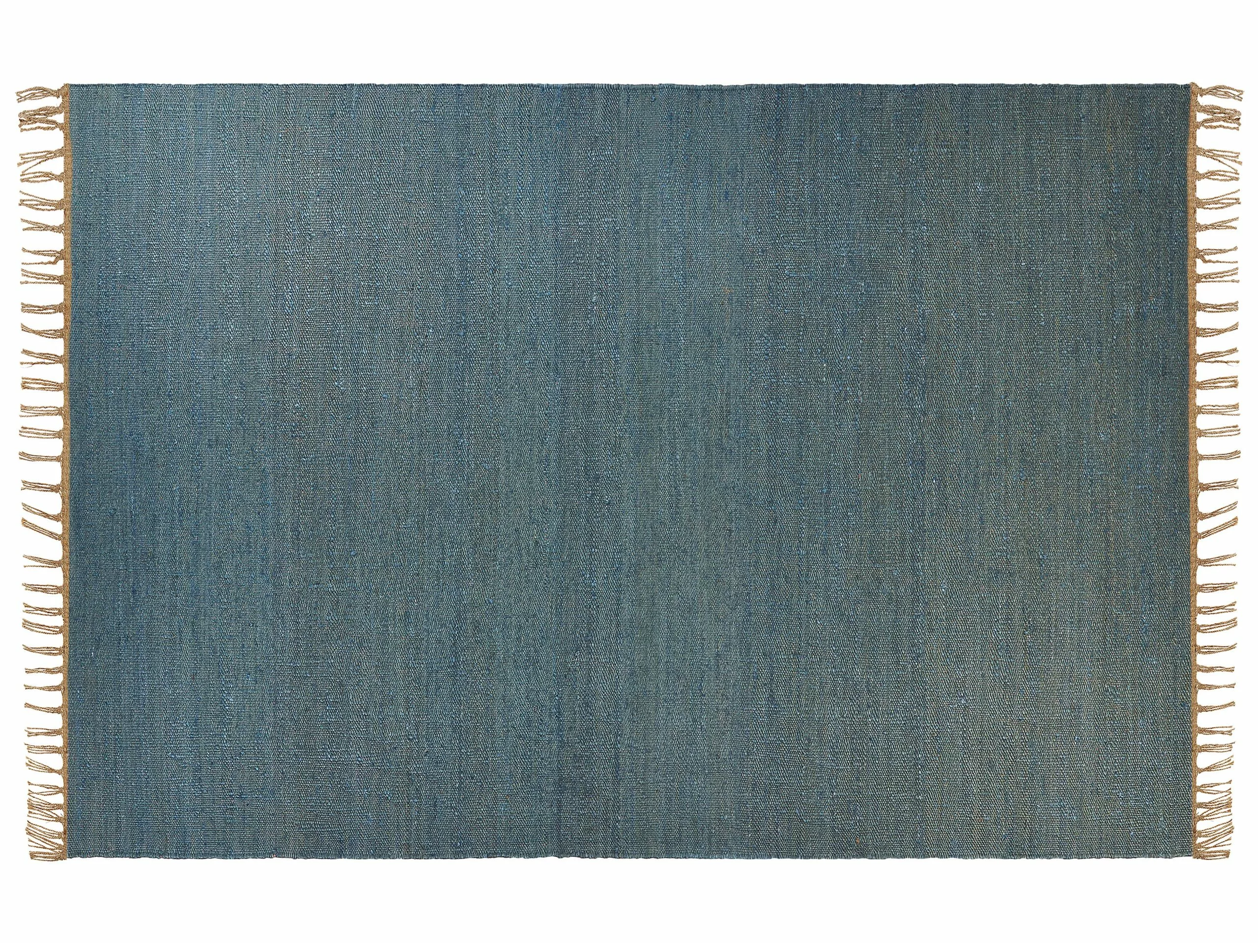 Beliani Matto Juutti Sininen LUNIA Useita Kokoja 3 Beliani Matto Juutti Sininen LUNIA Useita Kokoja