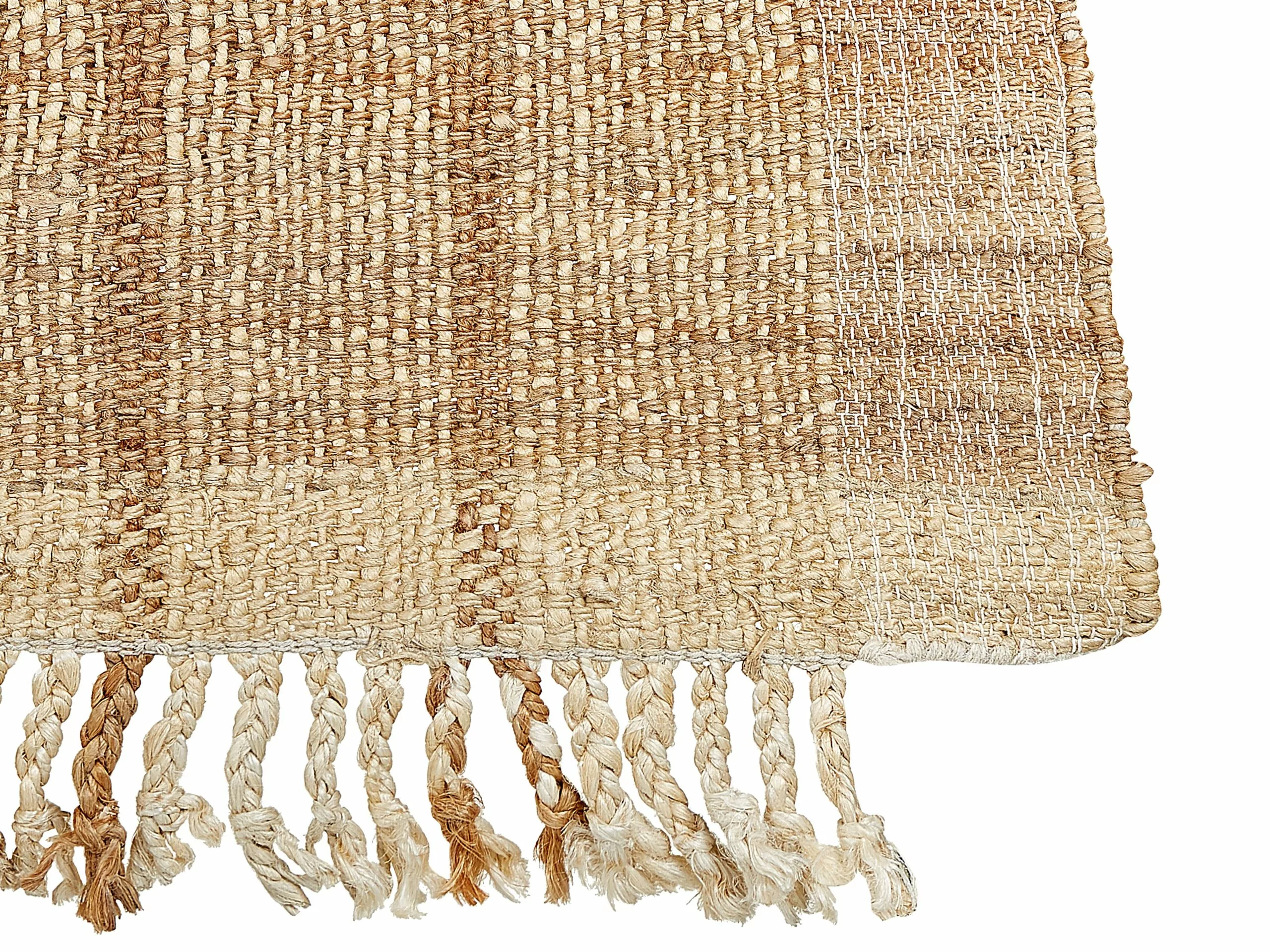 Beliani Matto Juutti Beige KARKIN Useita Kokoja - Image 4