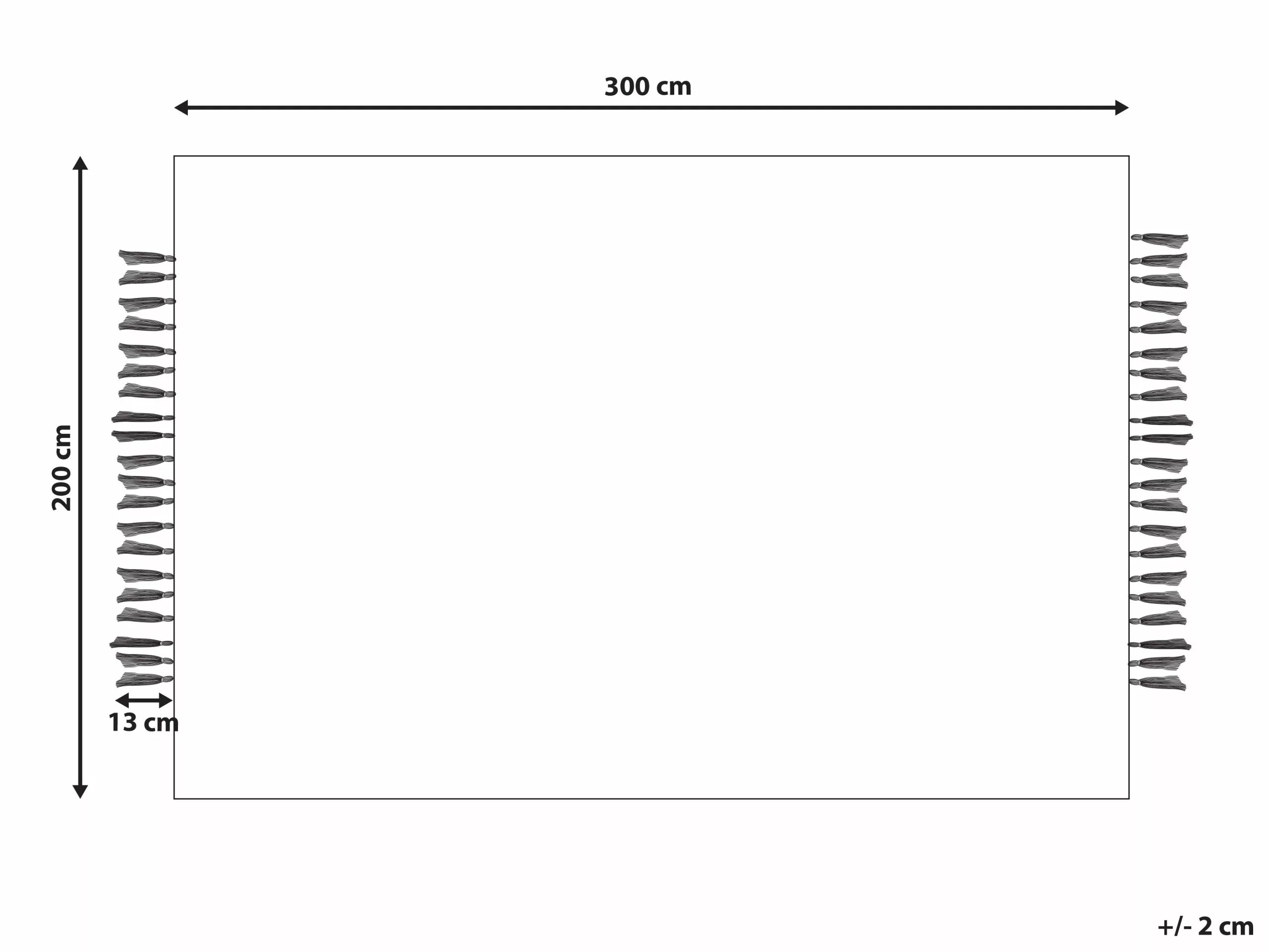Beliani Matto Juutti Beige KARKIN Useita Kokoja - Image 7