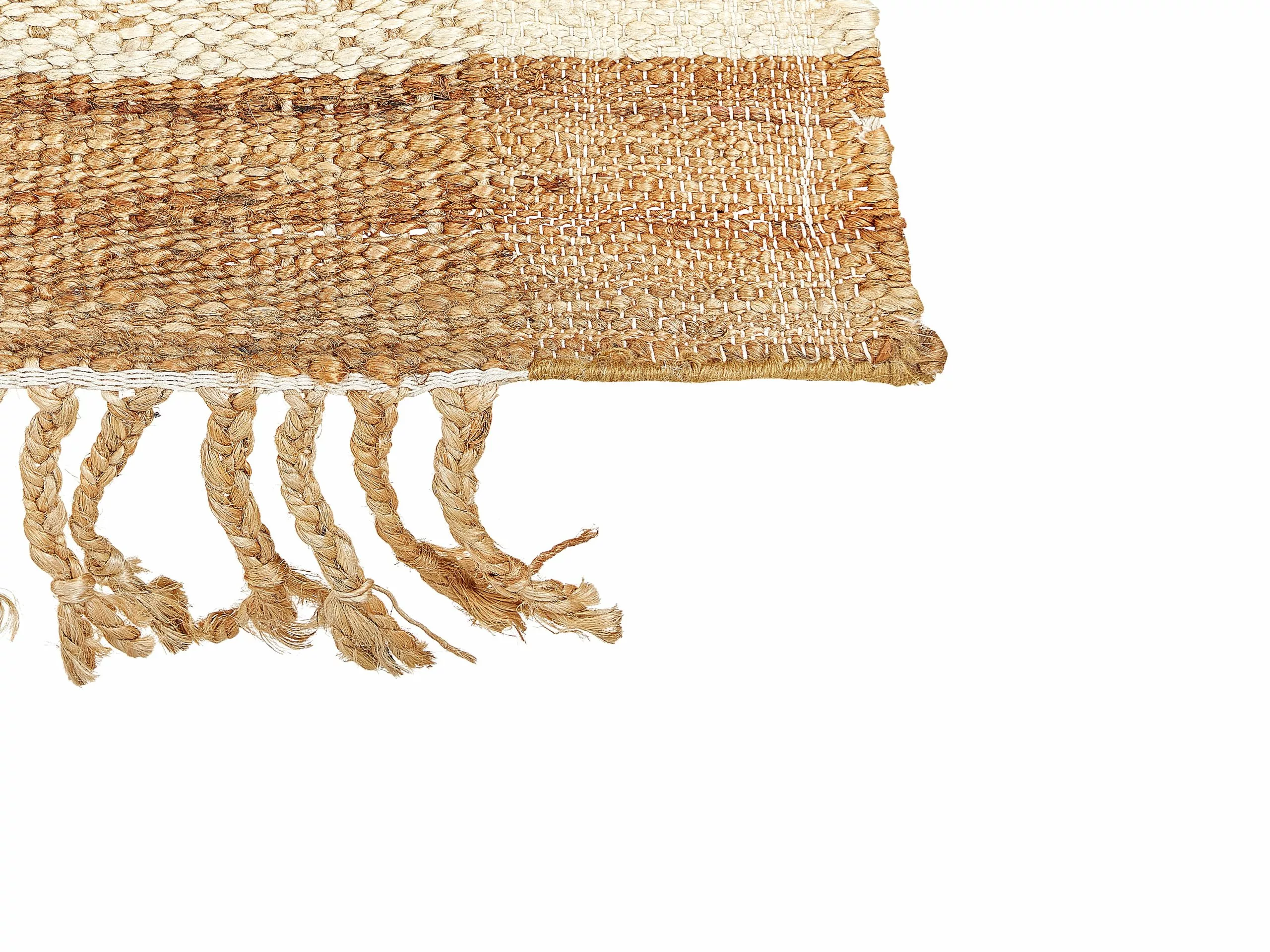 Beliani Matto Juutti Beige DEDEMLI Useita Kokoja 8 Beliani Matto Juutti Beige DEDEMLI Useita Kokoja - Image 6