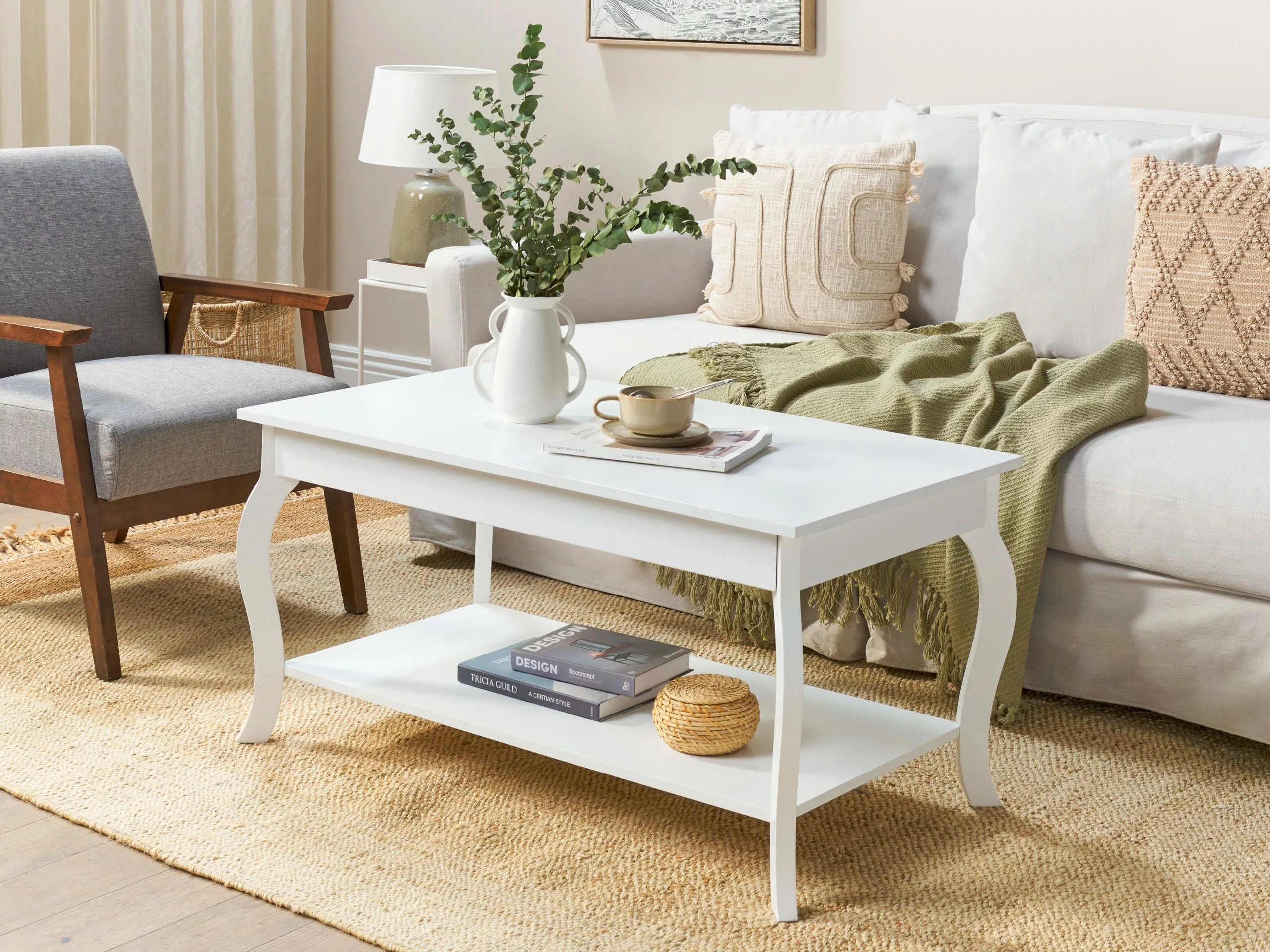 Beliani Sohvapöytä Valkoinen HARTFORD 4 Beliani Sohvapöytä Valkoinen HARTFORD - Image 2