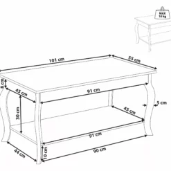 Beliani Sohvapöytä Valkoinen HARTFORD 13 Beliani Sohvapöytä Valkoinen HARTFORD -Ruokapöydät Myyntikauppa undef src sa picid 848740 type whitesh image scaled