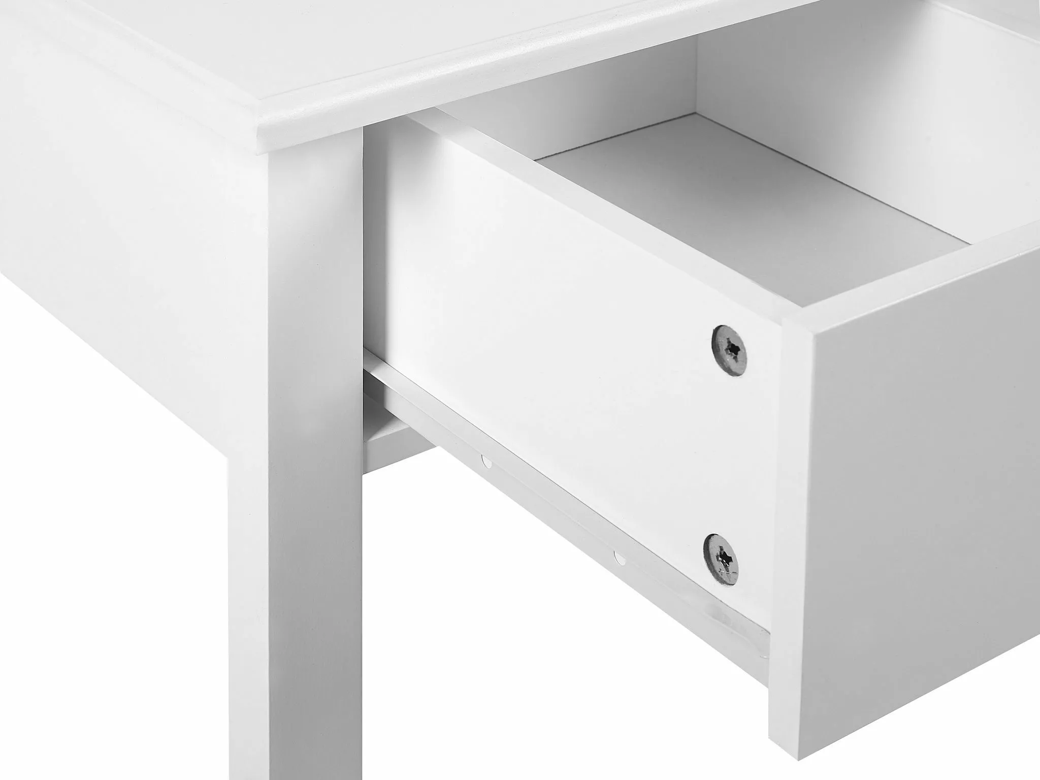 Beliani Konsolipöytä 3 Laatikkoa Valkoinen GALVA - Image 8