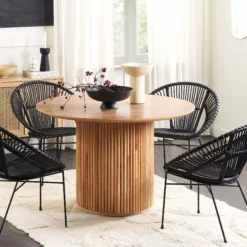 Beliani Ruokapöytä Vaalea Puu ⌀ 120 Cm VISTALLA 13 Beliani Ruokapöytä Vaalea Puu ⌀ 120 Cm VISTALLA -Ruokapöydät Myyntikauppa undef src sa picid 848978 type whitesh image scaled