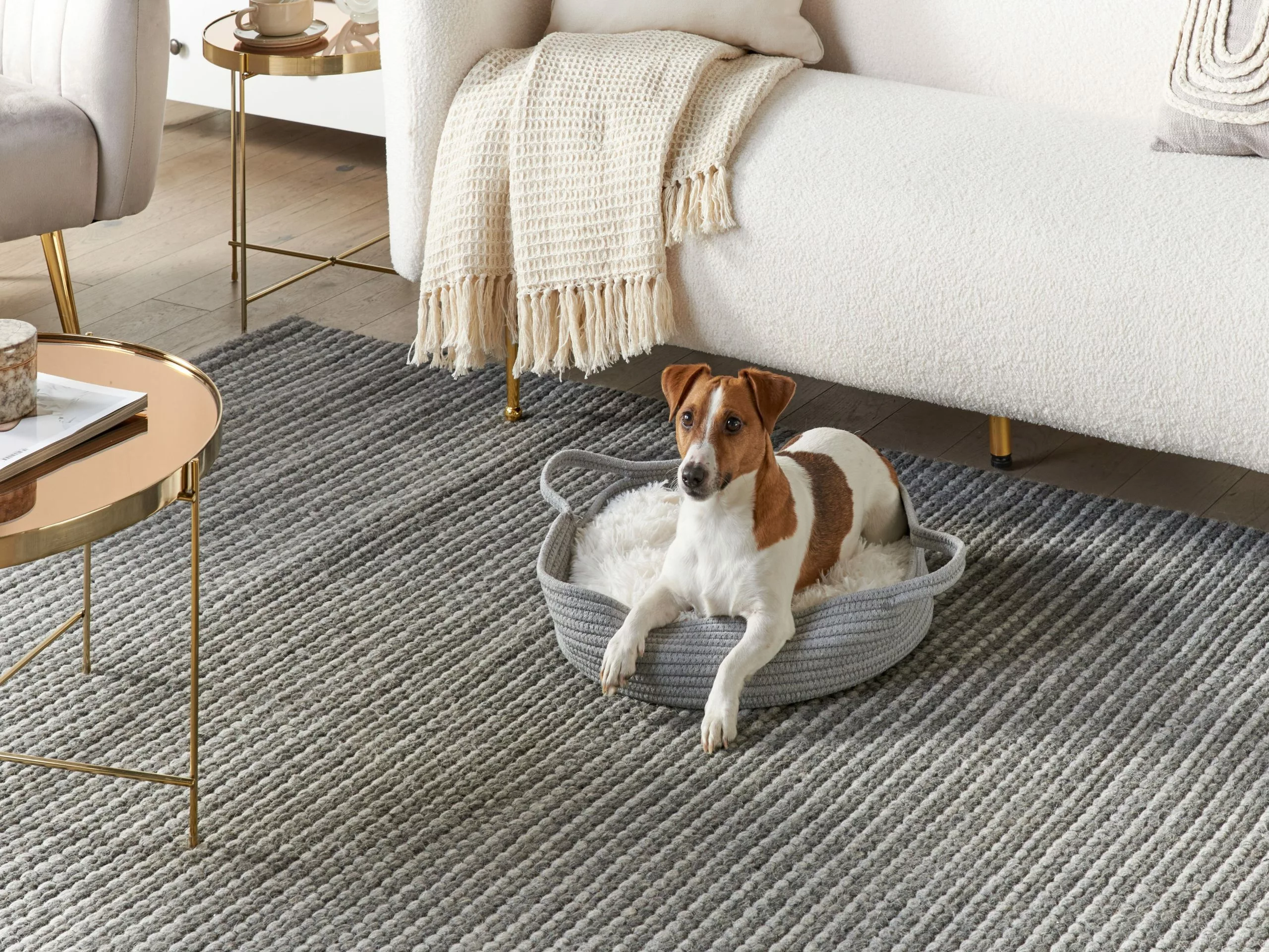 Beliani Matto Villa Tummanharmaa KILIS Useita Kokoja - Image 4