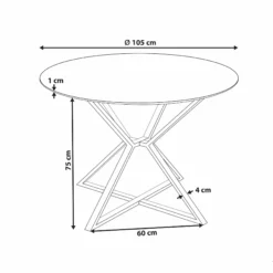 Beliani Ruokapöytä Lasitasolla Rosteri Musta/kulta ⌀ 105 Cm BOSCO 11 Beliani Ruokapöytä Lasitasolla Rosteri Musta/kulta ⌀ 105 Cm BOSCO -Ruokapöydät Myyntikauppa undef src sa picid 850606 type whitesh image scaled