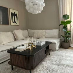 Beliani Sohvapöytä Tumma Puu/musta JOSE 14 Beliani Sohvapöytä Tumma Puu/musta JOSE -Ruokapöydät Myyntikauppa undef src sa picid 851249 type whitesh image scaled