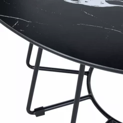 Beliani Sohvapöytä Metalli Marmorikuvio Musta BERNIE 10 Beliani Sohvapöytä Metalli Marmorikuvio Musta BERNIE -Ruokapöydät Myyntikauppa undef src sa picid 851337 type whitesh image scaled