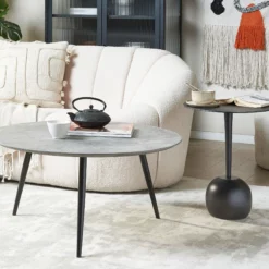 Beliani Sohvapöytä Harmaa/musta EFFIE 9 Beliani Sohvapöytä Harmaa/musta EFFIE -Ruokapöydät Myyntikauppa undef src sa picid 851394 type color image scaled