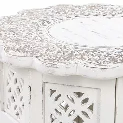 Beliani Sivupöytä Mangopuu Luonnonvalkoinen BADHI 10 Beliani Sivupöytä Mangopuu Luonnonvalkoinen BADHI -Ruokapöydät Myyntikauppa undef src sa picid 851865 type whitesh image scaled