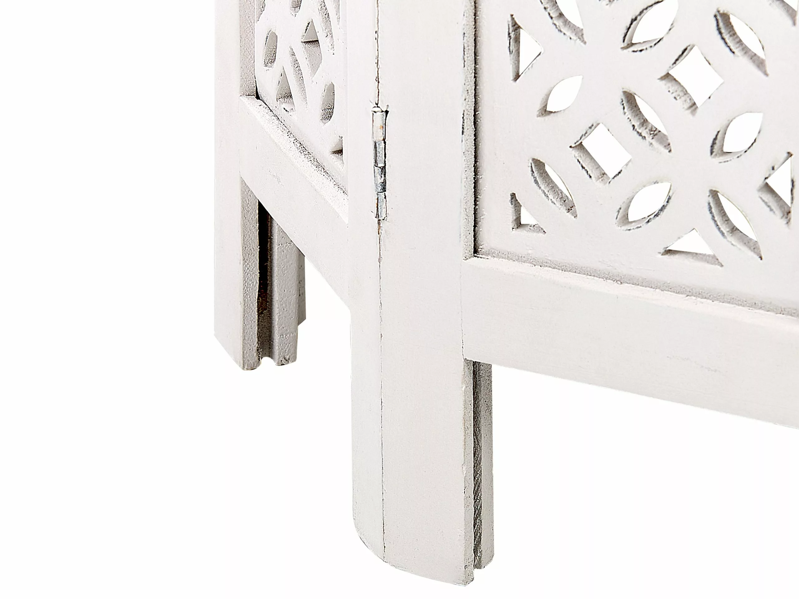 Beliani Sivupöytä Mangopuu Luonnonvalkoinen BADHI 6 Beliani Sivupöytä Mangopuu Luonnonvalkoinen BADHI - Image 4