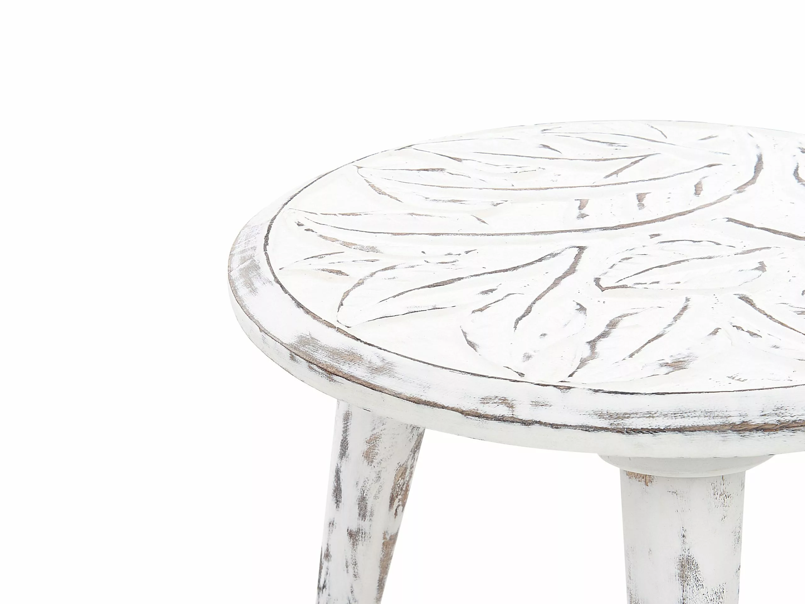 Beliani Sivupöytäsetti Mangopuu Luonnonvalkoinen 2 Kpl CHANDRA - Image 5