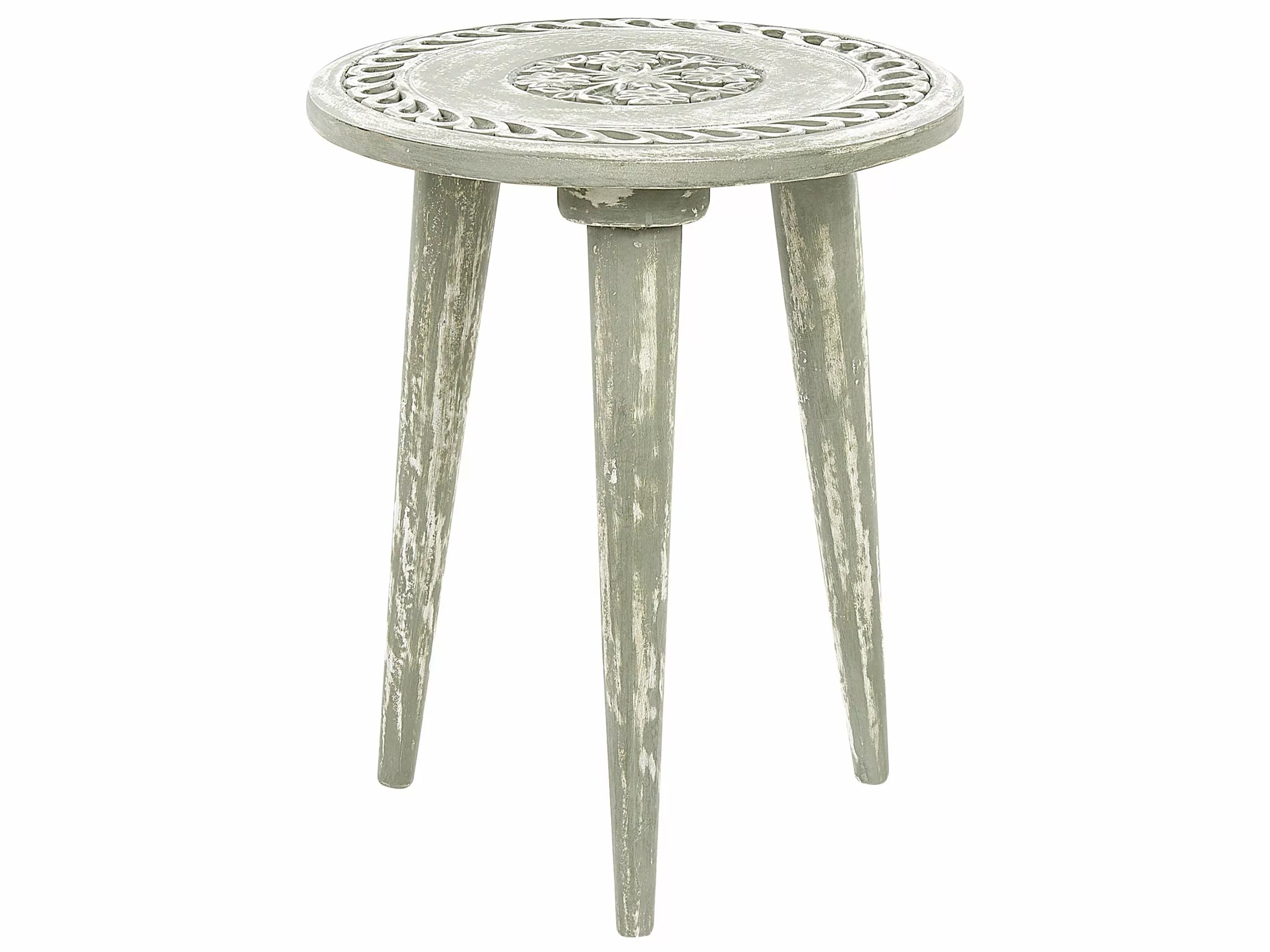 Beliani Sivupöytäsetti Mangopuu Vaaleanvihreä 2 Kpl EKAMBA - Image 3