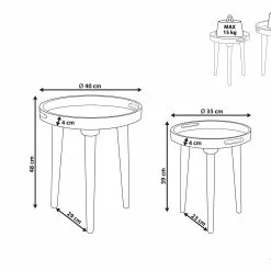 Beliani Sivupöytäsetti Tumma Mangopuu 2 Kpl ASTAI -Ruokapöydät Myyntikauppa undef src sa picid 852316 type whitesh image scaled