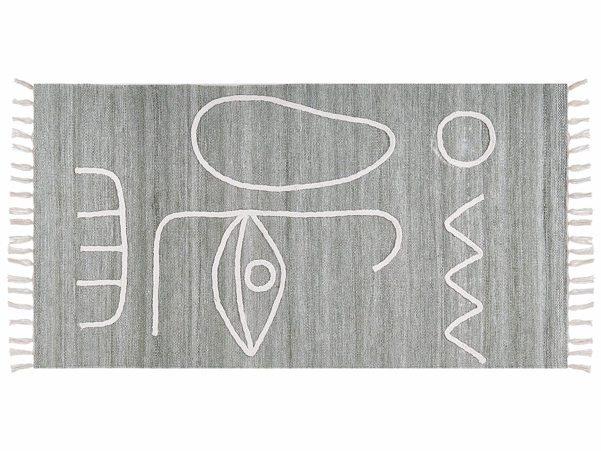 Beliani Matto Kangas Vaaleanharmaa YAVU Useita Kokoja 3 Beliani Matto Kangas Vaaleanharmaa YAVU Useita Kokoja