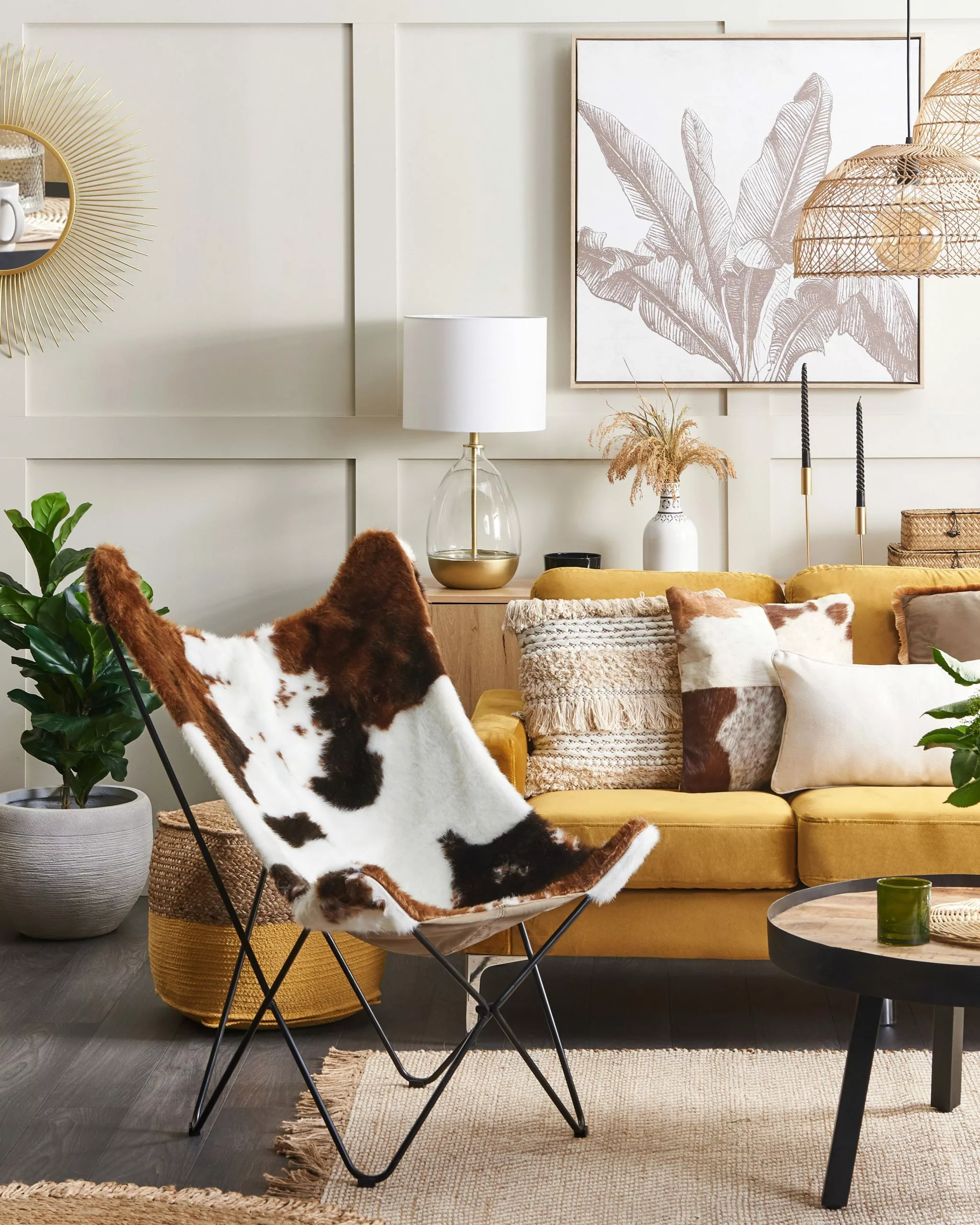 Beliani Matto Juutti Beige ALADAG Useita Kokoja - Image 10