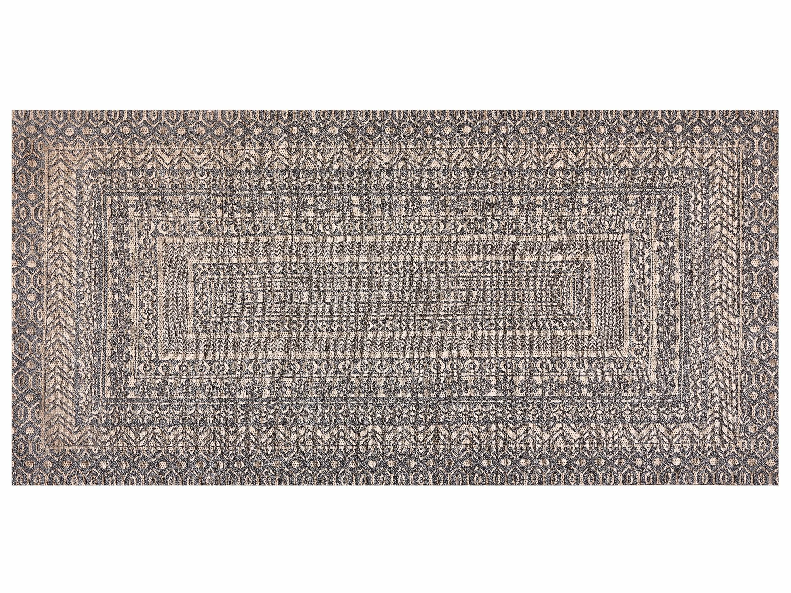 Beliani Matto Beige/harmaa 80 X 150 Cm BAGLAR