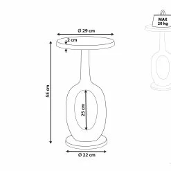 Beliani Sivupöytä Alumiini Kulta APITI 13 Beliani Sivupöytä Alumiini Kulta APITI -Ruokapöydät Myyntikauppa undef src sa picid 853740 type whitesh image scaled
