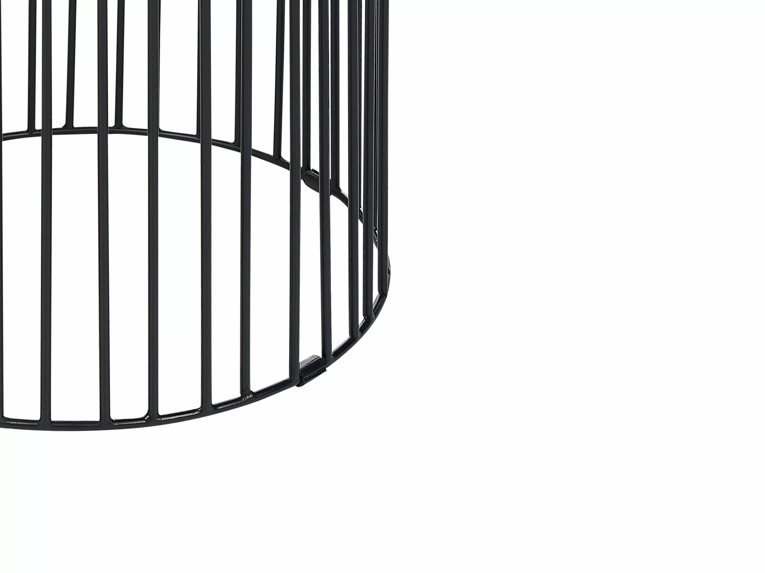 Beliani Sivupöytä Vaalea Puu/musta WILLS - Image 4